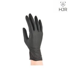 ONYKS HJDR - Rękawice nitrylowe, czarne, rozm.  L, 100 sztuk - 2