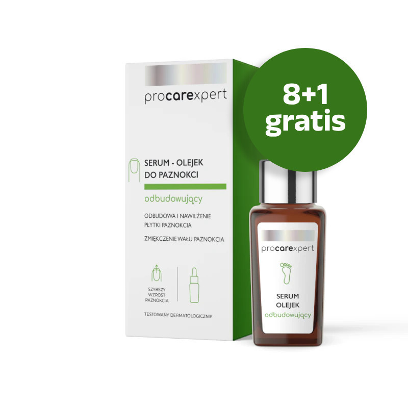 Procarexpert - Serum - Olejek do paznokci odbudowujący 10 ml - Pakiet 8 + 1 - 1
