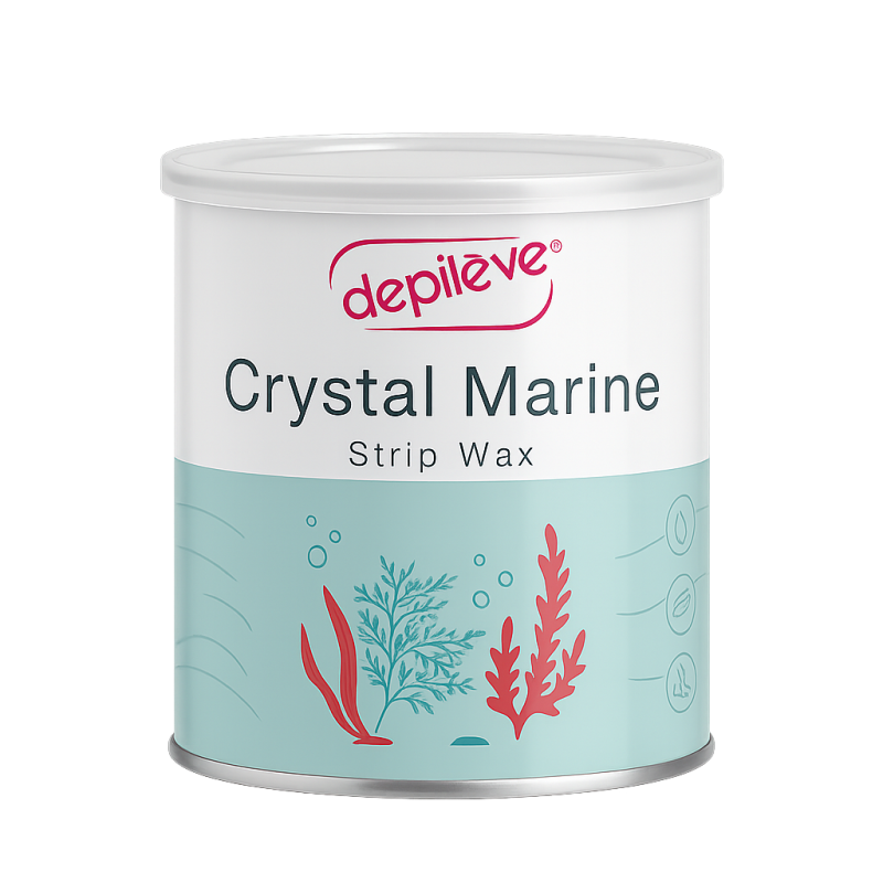 Depileve Crystal Marine Strip Wax - wosk miękki krystaliczny, 800ml - 1
