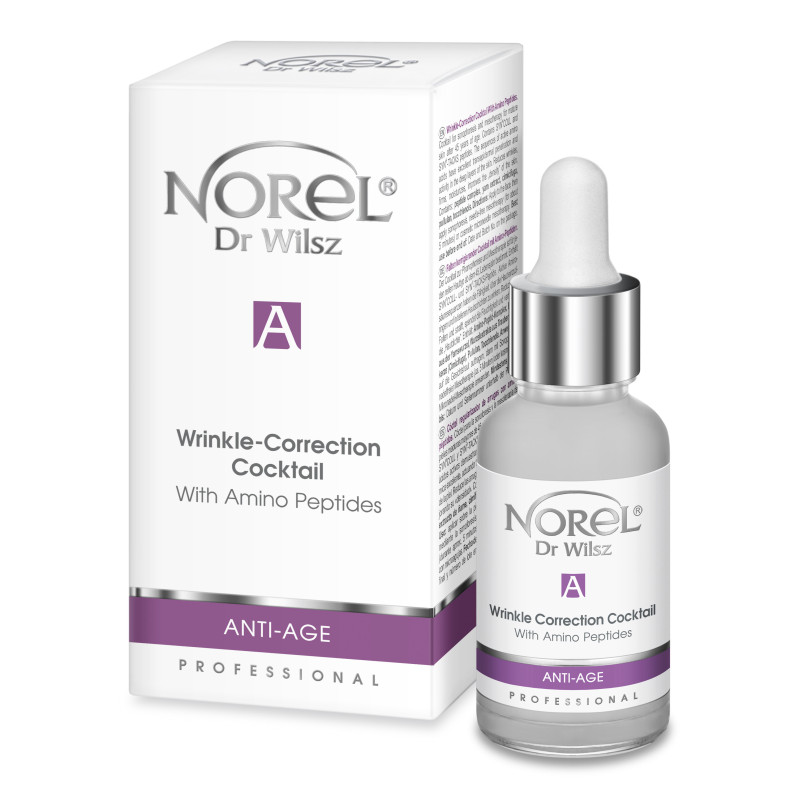 Norel - ANTI-AGE - Koktajl korygujący zmarszczki z amino peptydami 30ml, PA374 - 1 Norel - ANTI-AGE - Koktajl korygujący zmarszczki z amino peptydami 30ml, PA374 - 1