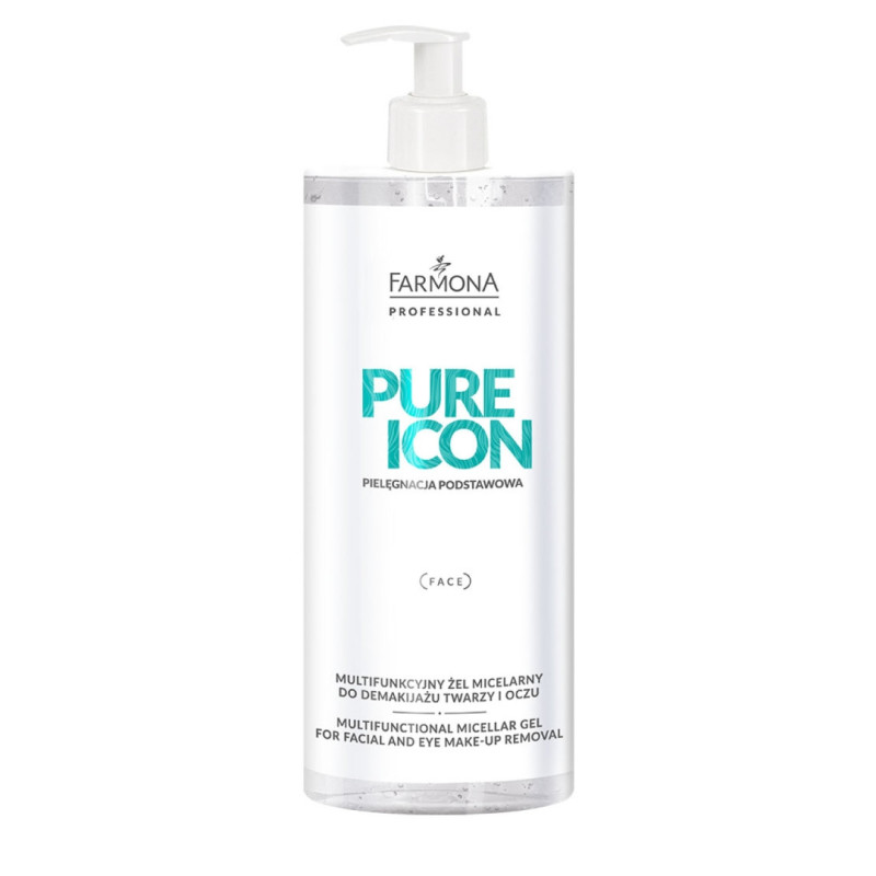 Farmona - PURE ICON - Multifunkcyjny żel micelarny do demakijażu twarzy i oczu, 500ml - 1 Farmona - PURE ICON - Multifunkcyjny żel micelarny do demakijażu twarzy i oczu, 500ml - 1