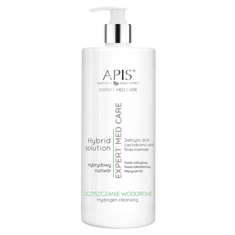 Apis - EXPERT MED CARE - Hybrydowy roztwór z kwasem salicylowym, laktobionowym i niacynamidem, 1l - 1 Apis - EXPERT MED CARE - Hybrydowy roztwór z kwasem salicylowym, laktobionowym i niacynamidem, 1l - 1