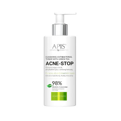 Apis - ACNE-STOP - Oczyszczający tonik antybakteryjny z zieloną herbatą, 300 ml - 1