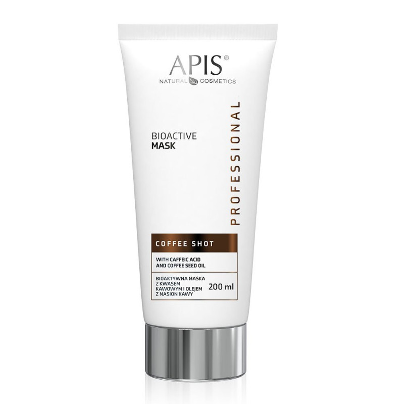 Apis - COFFEE SHOT - Bioaktywna maska z kwasem kawowym i olejem z nasion kawy, 200ml - 1 Apis - COFFEE SHOT - Bioaktywna maska z kwasem kawowym i olejem z nasion kawy, 200ml - 1