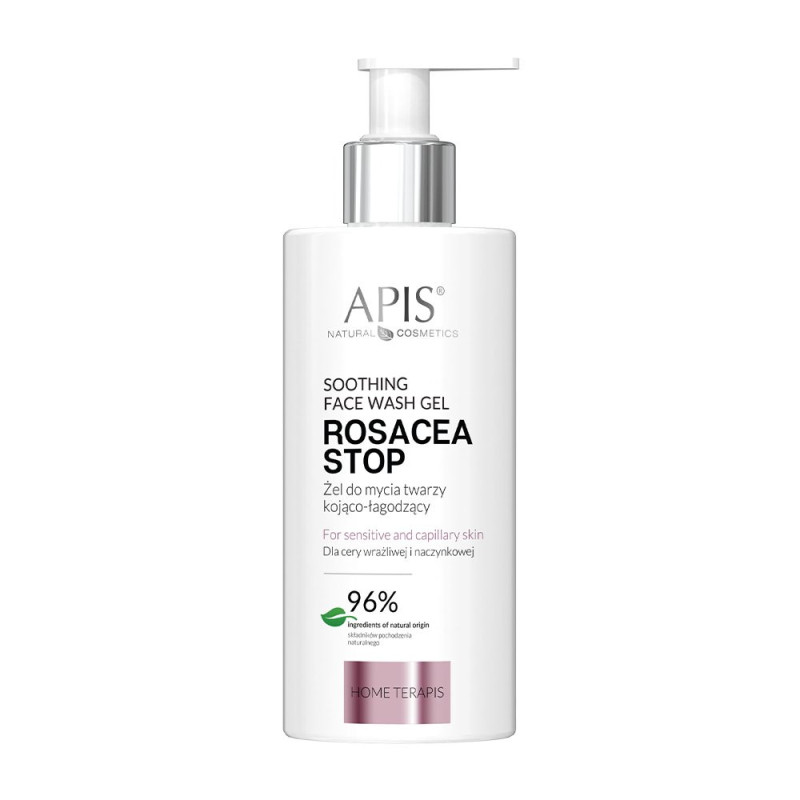 Apis - ROSACEA-STOP - Żel do mycia twarzy kojąco-łagodzący, 300ml - 1