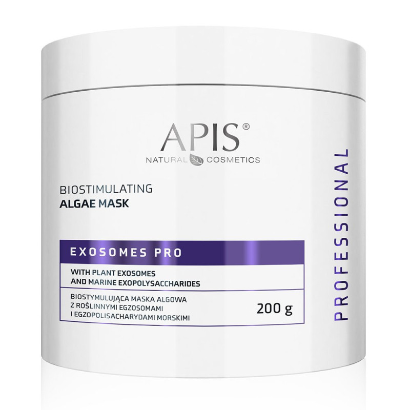 Apis - EXOSOMES PRO - Biostymulująca maska algowa z roślinnymi egzosomami i polisacharydami morskimi, 200g - 1 Apis - EXOSOMES PRO - Biostymulująca maska algowa z roślinnymi egzosomami i polisacharydami morskimi, 200g - 1