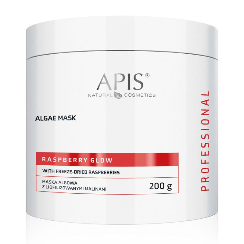 Apis - RASPBERRY GLOW - Maska algowa z liofilizowanymi malinami, 200g - 1