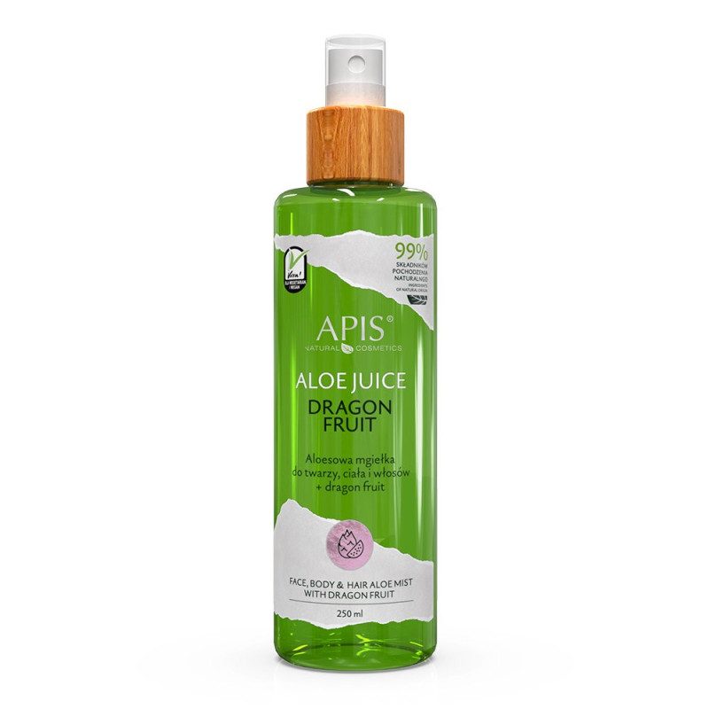 Apis - Aloesowa mgiełka do twarzy, ciała i włosów + dragon fruit, 250ml - 1
