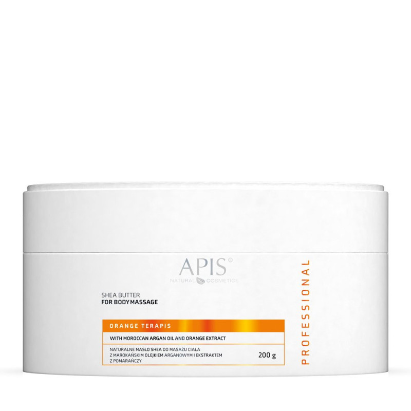 Apis - Naturalne masło shea do masażu ciała z marokańskim olejkiem arganowym i ekstraktem z pomarańczy, 200g - 1 Apis - Naturalne masło shea do masażu ciała z marokańskim olejkiem arganowym i ekstraktem z pomarańczy, 200g - 1