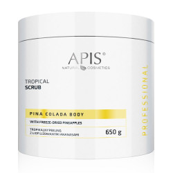 Apis - PINA COLADA BODY - Tropikalny peeling z liofilizowanymi ananasami, 650g - 1