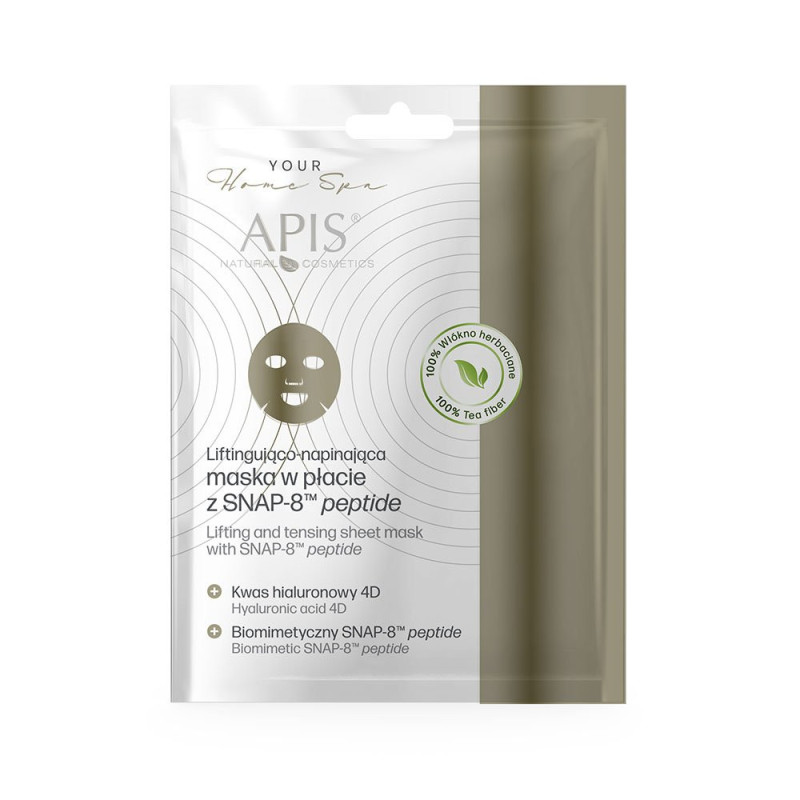 Apis - Liftingująca i napinająca maska w płacie z SNAP-8 MT peptide, 20g - 1