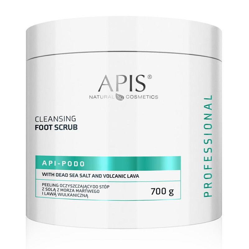 Apis - API-PODO - Peeling oczyszczający do stóp z solą z Morza Martwego i lawą wulkaniczną, 700g - 1 Apis - API-PODO - Peeling oczyszczający do stóp z solą z Morza Martwego i lawą wulkaniczną, 700g - 1