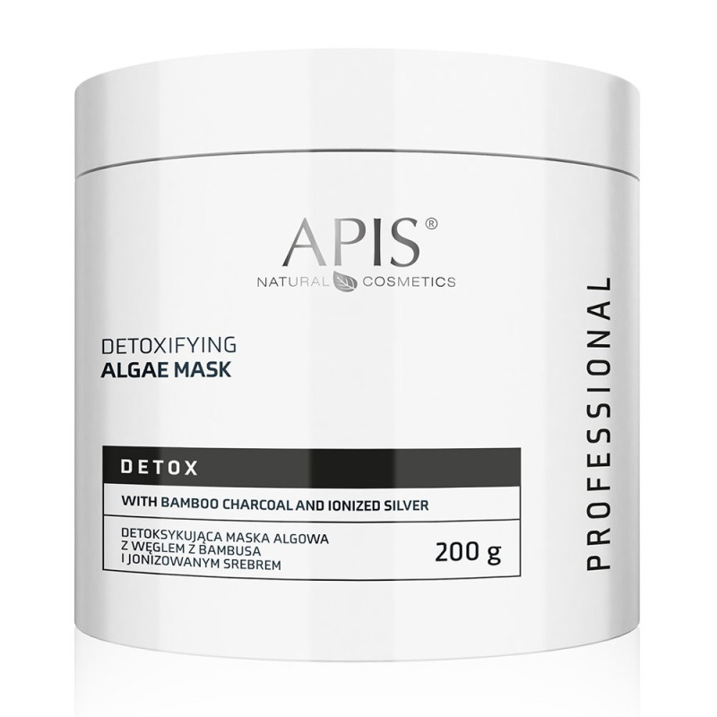 Apis - DETOX - Detoksykująca maska algowa z węglem z bambusa i jonizowanym srebrem, 200g - 1 Apis - DETOX - Detoksykująca maska algowa z węglem z bambusa i jonizowanym srebrem, 200g - 1