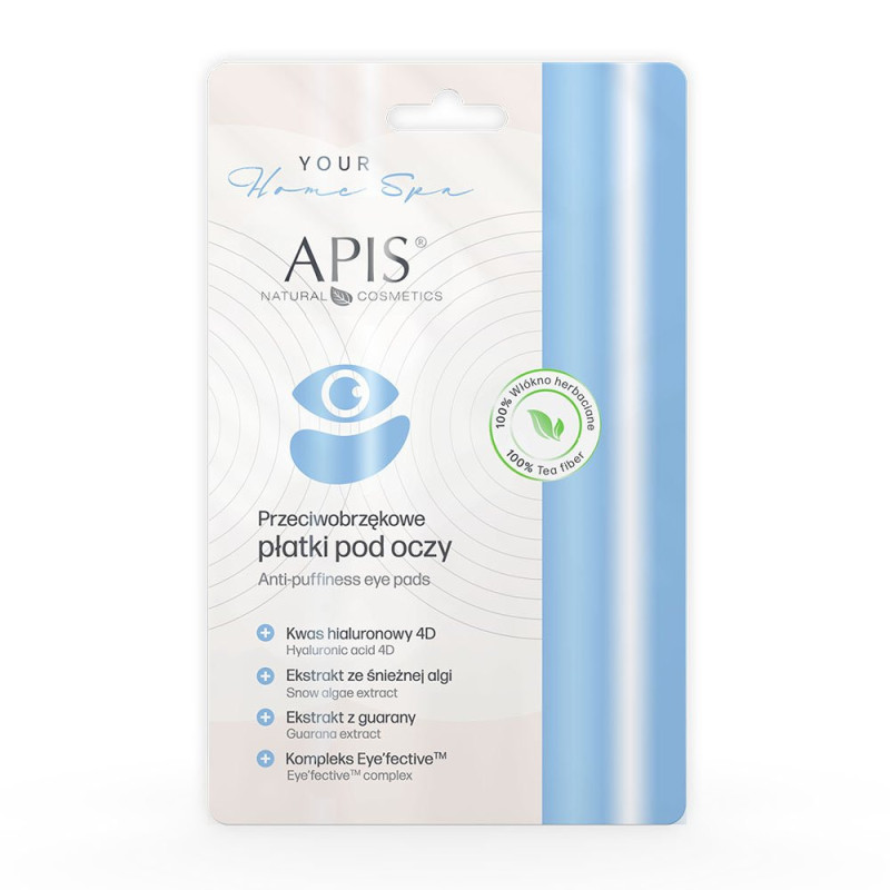 Apis - Przeciwobrzękowe płatki pod oczy, 1 para - 1 Apis - Przeciwobrzękowe płatki pod oczy, 1 para - 1
