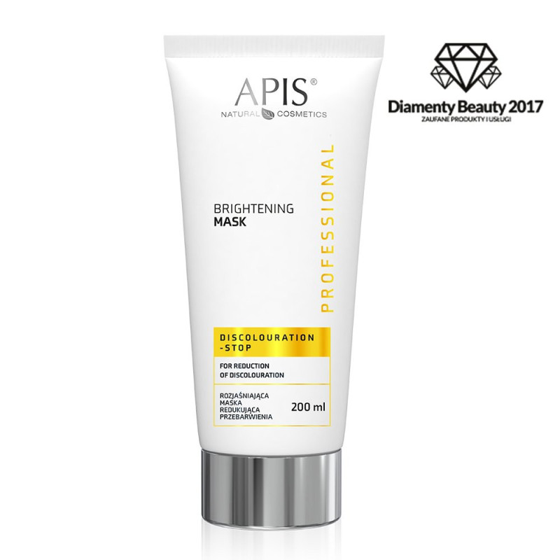 Apis - DISCOLOURATION-STOP - Rozjaśniająca maska redukująca przebarwienia, 200ml - 1 Apis - DISCOLOURATION-STOP - Rozjaśniająca maska redukująca przebarwienia, 200ml - 1