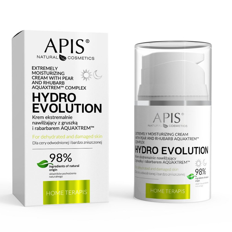 Apis - HYDRO EVOLUTION - Krem ekstremalnie nawilżający z gruszką i rabarbarem AQUAXTREM™, 50ml - 1 Apis - HYDRO EVOLUTION - Krem ekstremalnie nawilżający z gruszką i rabarbarem AQUAXTREM™, 50ml - 1