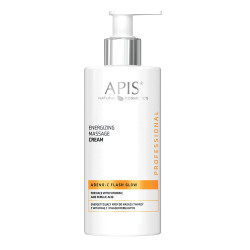 Apis - ADENO-C FLASH GLOW - Energetyzujący krem do masażu twarzy z witaminą C i kwasem ferulowym, 300ml - 1