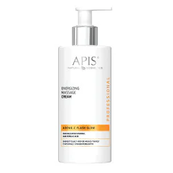 Apis - ADENO-C FLASH GLOW - Energetyzujący krem do masażu twarzy z witaminą C i kwasem ferulowym, 300ml - 1