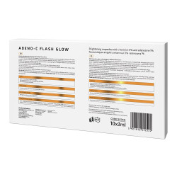 Apis - ADENO-C FLASH GLOW - Rozświetlające ampułki do twarzy z witaminą C i adenozyną, 10x3ml - 2