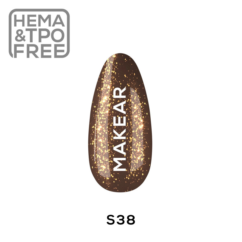 Makear - S38 Love Me Lakier hybrydowy, 8ml - 1