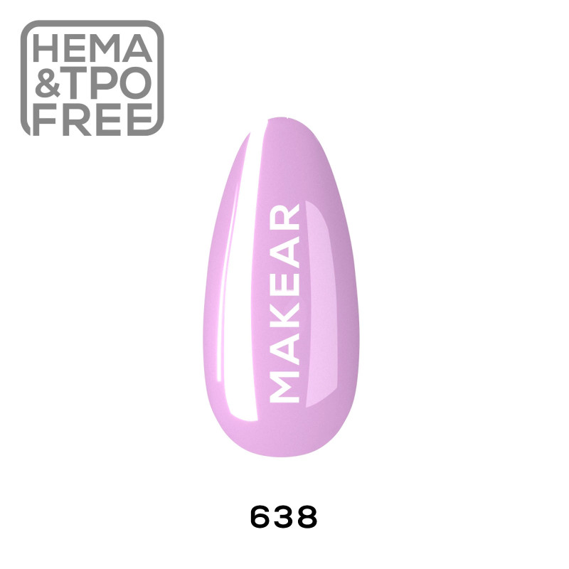 Makear - 638 Lakier hybrydowy, 8ml - 1 Makear - 638 Lakier hybrydowy, 8ml - 1