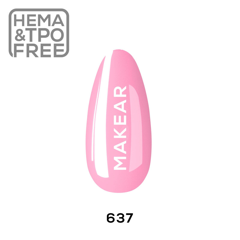Makear - 637 Lakier hybrydowy, 8ml - 1 Makear - 637 Lakier hybrydowy, 8ml - 1