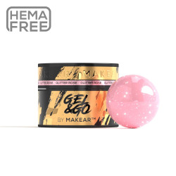 Makear - GG23 Glitter Rose - Gel&Go 50ml - 1