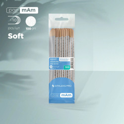 Staleks - Wymienne pilniki papmAm na bazie miękkiej i drewnianej SMART 20 - 100 Grit, 10szt - 1