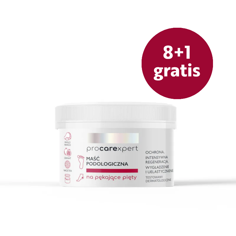 Procarexpert - Maść podologiczna na pękające pięty – 550 g - Pakiet 8 + 1 - 1