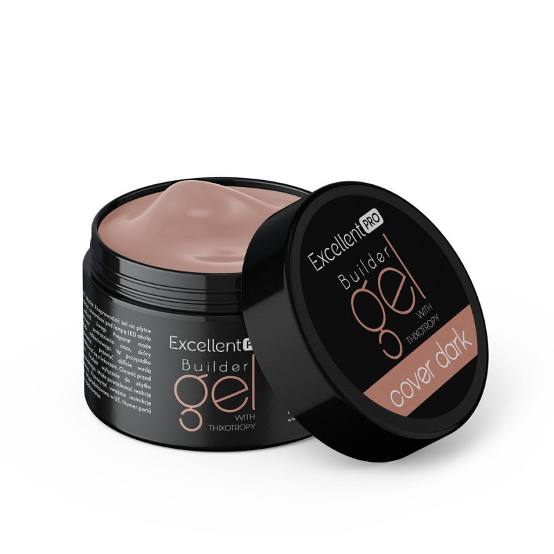 Excellent PRO - Builder gel with thixotropy cover dark, 50g - 1 Excellent PRO - Builder gel with thixotropy cover dark, 50g - 1