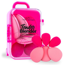 Clavier - MUA KIT - Zestaw mini gąbek do makijażu, różowy 6szt - 2