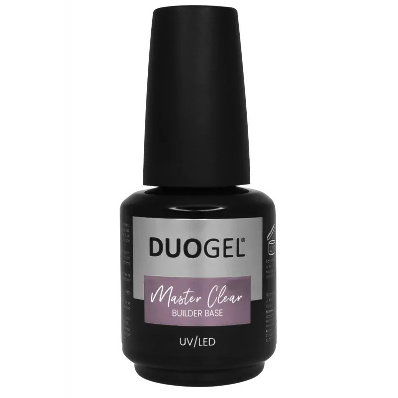 DuoGel - Baza hybrydowa Builder Base Master Clear, 15ml - 1 DuoGel - Baza hybrydowa Builder Base Master Clear, 15ml - 1