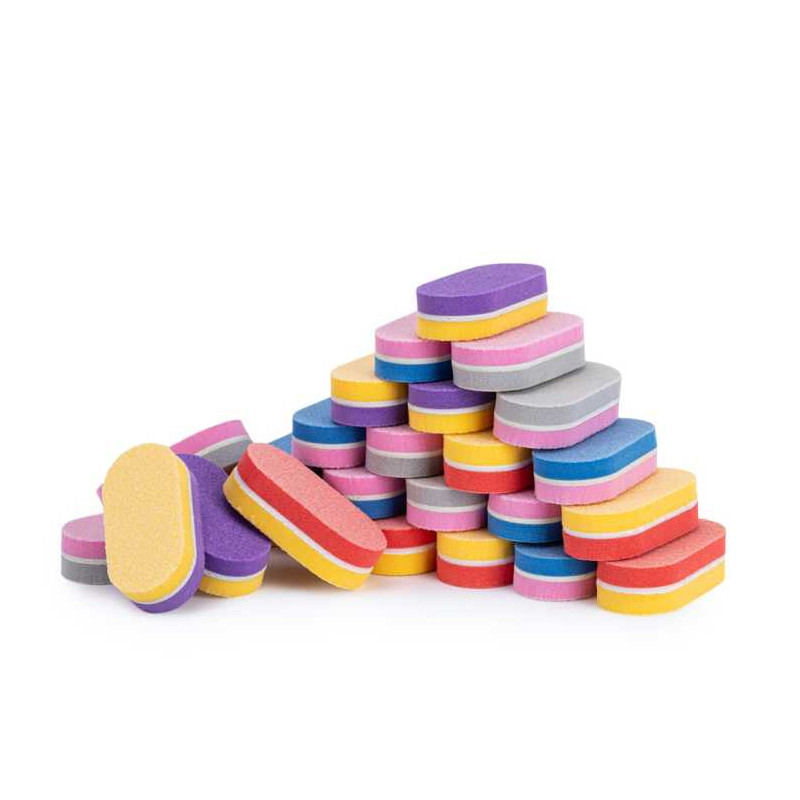 Molly Lac - Mini polerka dwustronna buffer, 50szt - 1 Molly Lac - Mini polerka dwustronna buffer, 50szt - 1