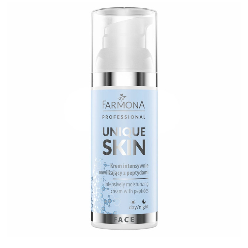 Farmona - UNIQUE SKIN - Krem intensywnie nawilżający z peptydami, 50ml - 1 Farmona - UNIQUE SKIN - Krem intensywnie nawilżający z peptydami, 50ml - 1