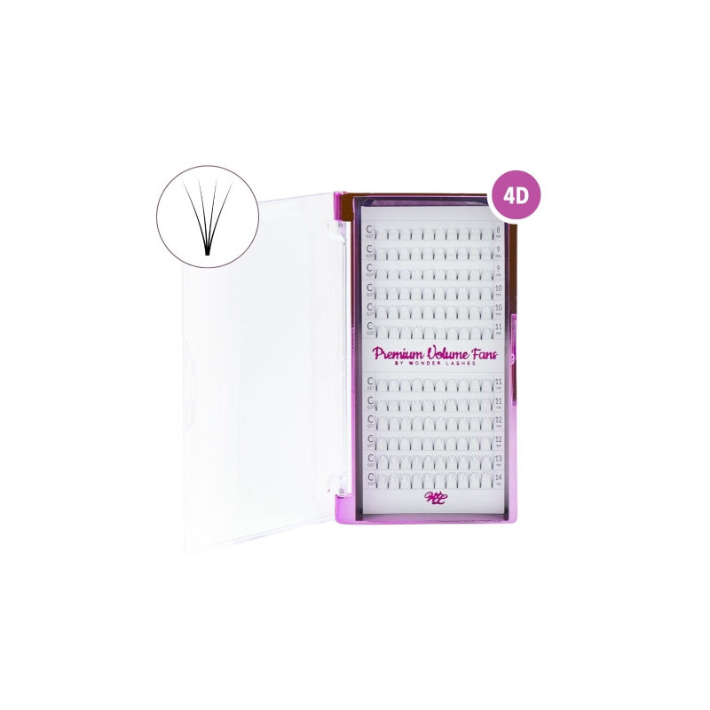 Wonder Lashes - Rzęsy Premium Volume Fans 4D 0,07 - 1 Wonder Lashes - Rzęsy Premium Volume Fans 4D 0,07 - 1