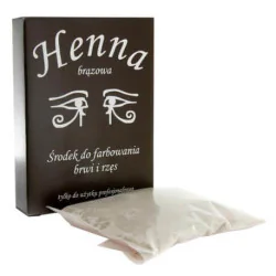 Henna szczecińska w proszku do farbowania brwi i rzęś...