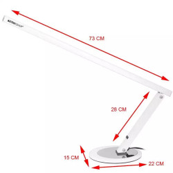 ACTIVESHOP LAMPA NA BIURKO SLIM 20W BIAŁA - 3