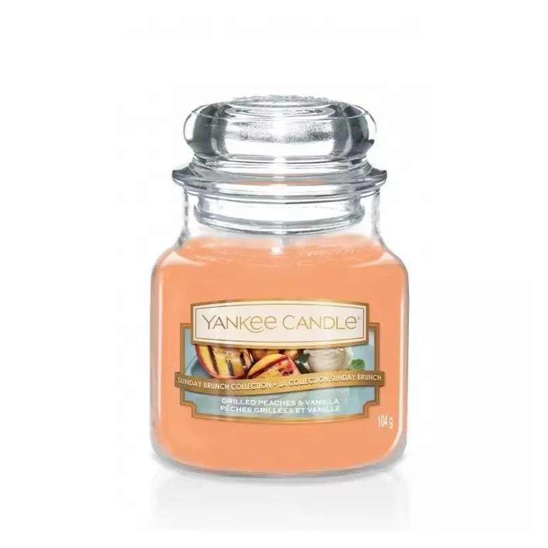 Yankee Candle świeca mała Grilled Peaches ----- Vanilla 104g