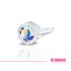 BLOMDAHL - Kolczyk Medical Plastic 4mm Rainbow, 1 szt - 1