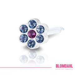 BLOMDAHL Kolczyk Medical Plastic Daisy 5mm Alexand/Ros - 1 sztuka - 1