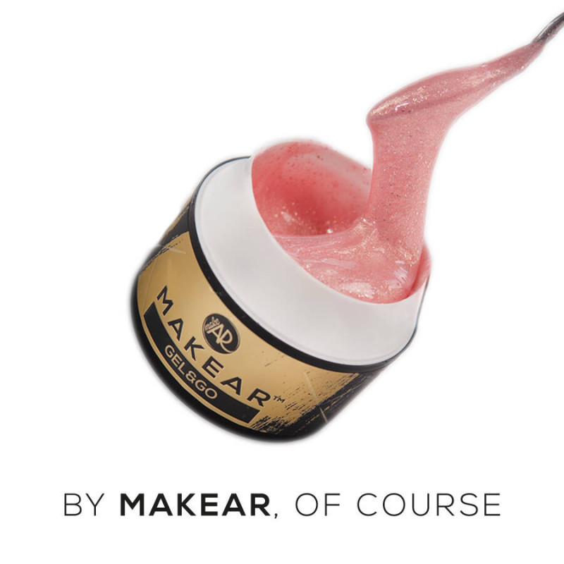 Makear -  GG22 Pink Glitter - Gel&Go 15ml