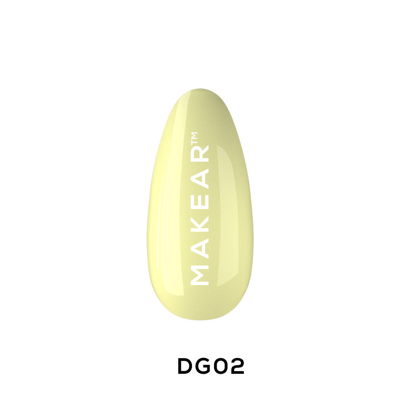 Makear - Lakier hybrydowy  DG02 Hello Yellow, 8ml