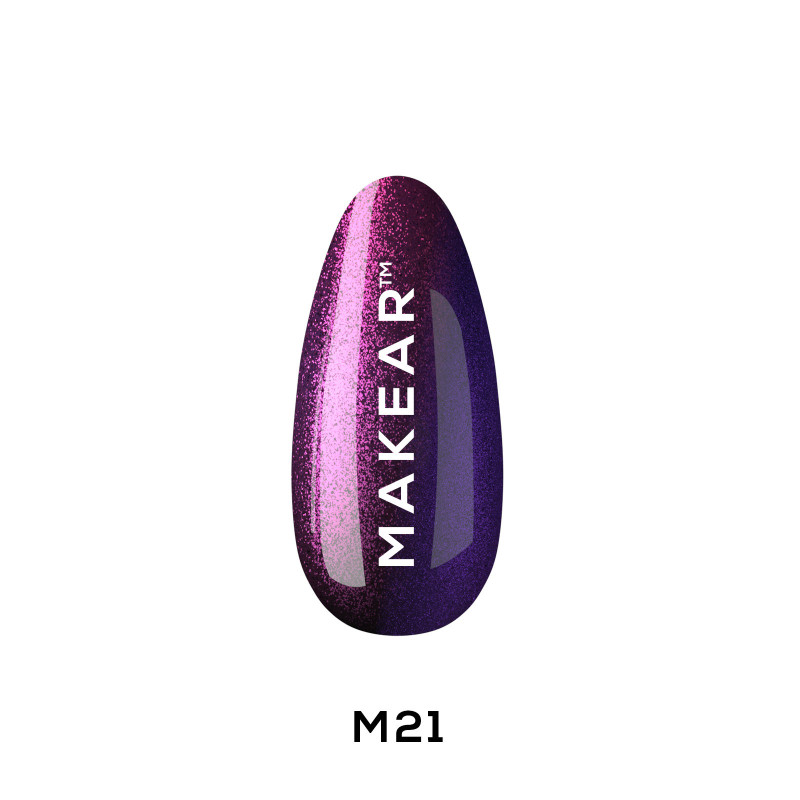 Makear - Lakier hybrydowy  M21 Illusion, 8ml