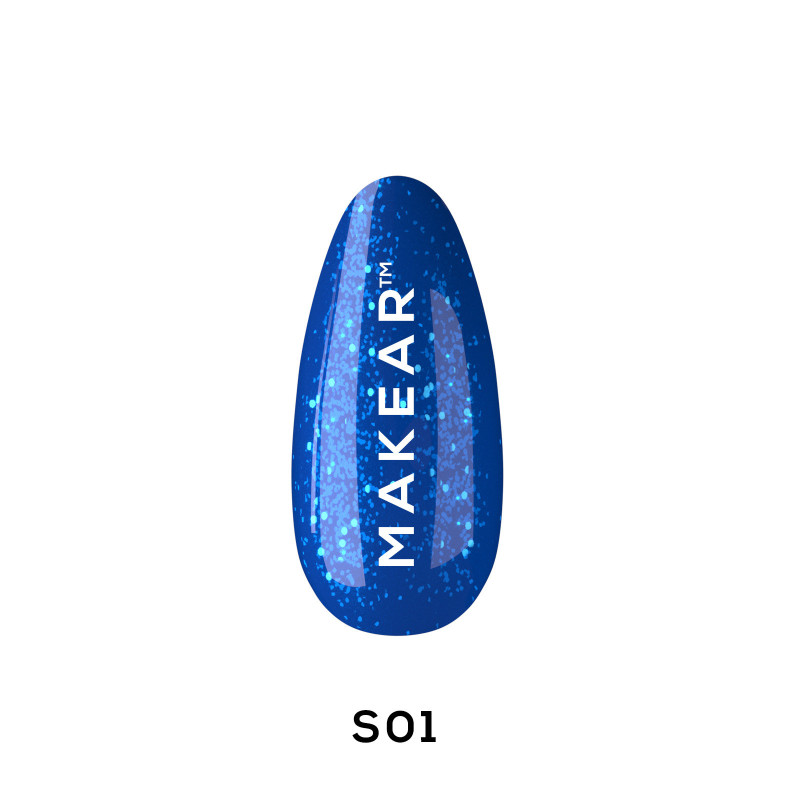 Makear - S01 Lakier hybrydowy, 8ml - 1 Makear - S01 Lakier hybrydowy, 8ml - 1