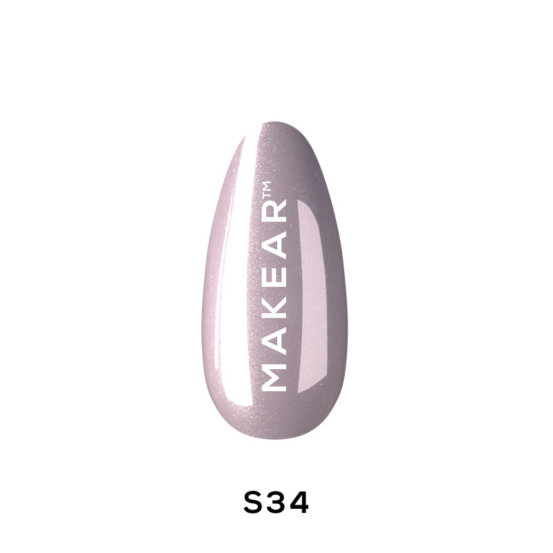 Makear - Lakier hybrydowy  S34 Diamond, 8ml