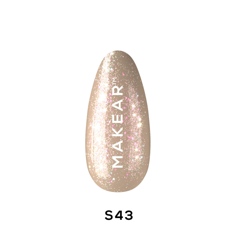 Makear - S43 Goldberry Lakier hybrydowy, 8ml - 1