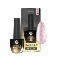 Makear - Lakier hybrydowy S55 Pink Aurora, 8ml