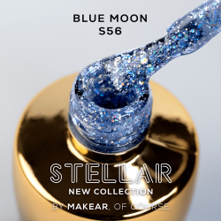 Makear - Lakier hybrydowy S56 Blue Moon, 8ml