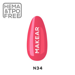 Makear - Lakier hybrydowy Summer Neons N34 Neon 8ml - 1