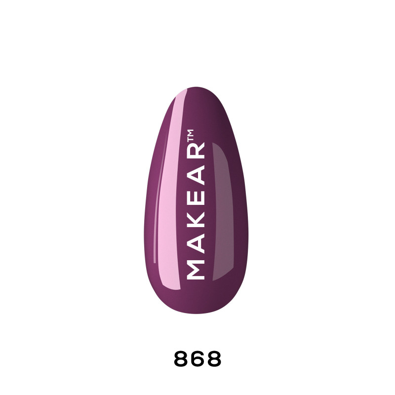 Makear - Lakier hybrydowy 868 Plum Plum Plum 8ml